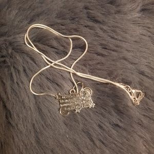 Quote necklace